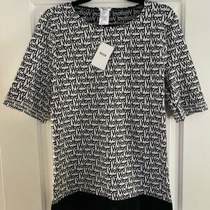 Wilford size L stretchy logo shirt NWT